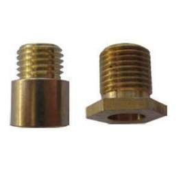Brass fitting hexagonal, pitch 10x1, height 8mm, 2 pieces - Electraline - Référence fabricant : 70591