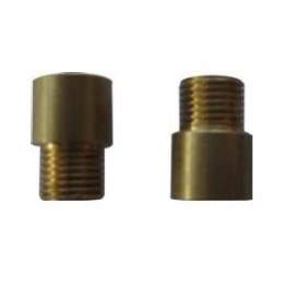 Brass fitting male female, pitch 10x1, height 8mm, 2 pieces - Electraline - Référence fabricant : 70592