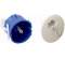 Douille E14, lisse, blanche, diamètre 10, 60W, 2A, 250V, anti-rotation - Electraline - Référence fabricant : ELEBO70620