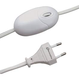 Dimmer light, with cable, 230V, 50Hz, 40A, 160W, white - Electraline - Référence fabricant : 70115