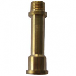 Socket brass male, pitch 10x1, length 40mm - Electraline - Référence fabricant : 70718