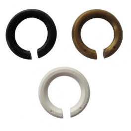 E27, E14, from 40.6 to 42mm, white black and gold - Electraline - Référence fabricant : 70553