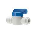 Straight polypropylene shut-off valve, 8mm, for drinking water