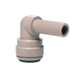 Elbow acetal grey, 1/4, smooth shank 1/4 - John Guest - Référence fabricant : PI220808S