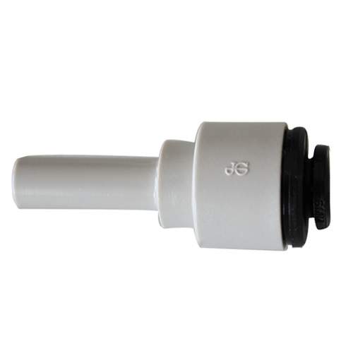 Grey acetal reducer, 1/4 smooth shank, for 6mm tube