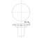 Coperchio in ABS cromato con tubo a tenuta stagna per lo scarico di 90 mm di diametro - Valentin - Référence fabricant : VALCA03250000100