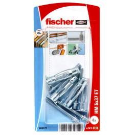 Plasterboard dowel with HM 5x37 PV, 4 pieces - Fischer - Référence fabricant : 546120