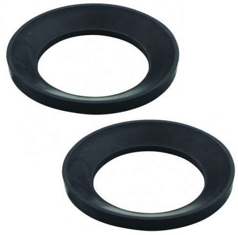 Gaskets for stainless steel sink drain or bathtub drain, diameter 73mm, 2 pieces