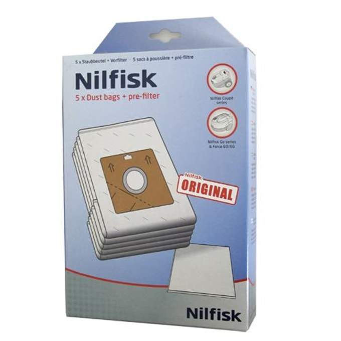 Box of 5 bags for vacuum cleaner NILFISK COUPE NEO