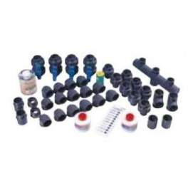 Plumbing kit with fittings and valves for swimming pool, PVC pressure diameter 50mm - Aqualux - Référence fabricant : AQUKP50