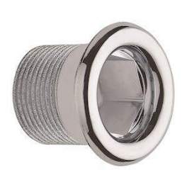 Chrome plated overflow cover diameter 24mm, length 26mm - Valentin - Référence fabricant : 0069700.000.00