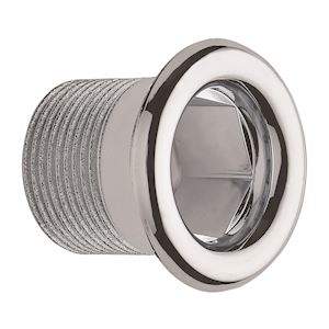 Chrome plated overflow cover diameter 24mm, length 26mm