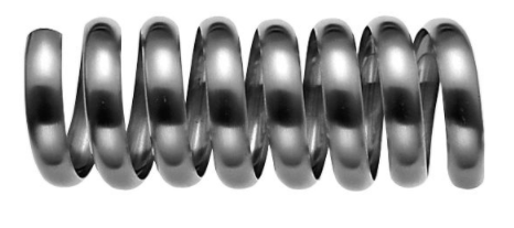 Anello a spirale con bordi di 80 mm di diametro