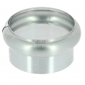 Anillo expansible simple de zinc natural de 80 mm de diámetro