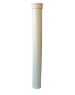 Dauphin droit en fonte couleur sable, diamètre 80 mm, longueur 1 m