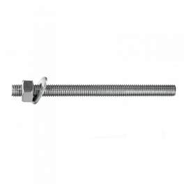Threaded rod 10x160mm with nut and washer, 2 pieces - Fischer - Référence fabricant : 040148