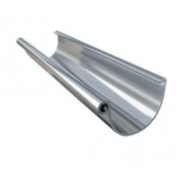 Zinc gutter in 4 meters with clip and 18 mm flange in D.33 - Profils de France - Référence fabricant : 1111184