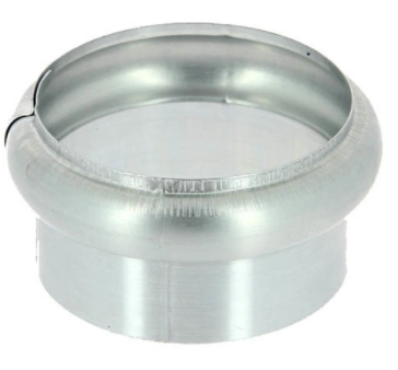 Anello singolo estensibile in zinco naturale diametro 100 mm