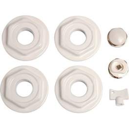 Set di accessori per radiatore bianco 26x34 - 12x17 - Global - Référence fabricant : 44