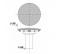 Coperchio di metallo con tubo trappola per acqua di 90 mm di diametro. - Valentin - Référence fabricant : VALGR31000