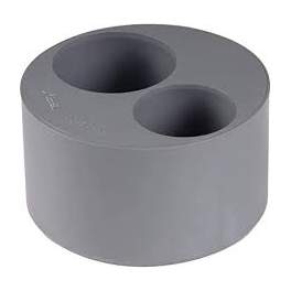 Built-in reduction buffer PVC male 100mm, female 50/40mm. - NICOLL - Référence fabricant : T54
