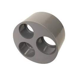 Tampon de réduction incorporée PVC mâle 100 mm, femelle 40/40/32 mm. - NICOLL - Référence fabricant : T443