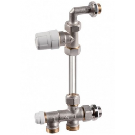 Valve for one-pipe system without pipe, outlet 15x21 - RBM France - Référence fabricant : 223.04.50