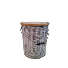 Pellet seat bucket "near the fire" with seat tray - QAITO - Référence fabricant : CD0602
