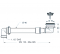 Tapón de fregadero automático con rebosadero rectangular y pulsador cromado - Lira - Référence fabricant : LIRBO1954002
