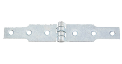 Congealed hinge, 30 x 3 mm, 2 x L.100 mm, white zinc-plated