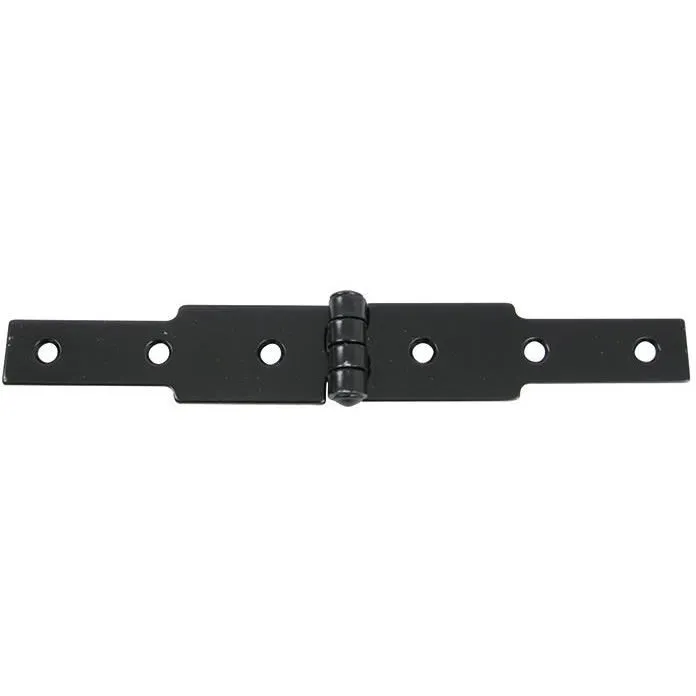 Congealed hinge, 40 x 3 mm, 2 x L.120 mm, black