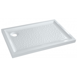 Extra-flat shower tray in stone, BASTIA XP, to lay down, 100x80 - Allia - Référence fabricant : 00728200000001