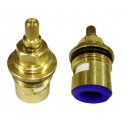 1/4 turn, 3/4 turn valve head for concealed shut-off valve