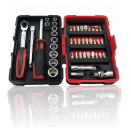 Ratchet sockets and ultimate accessories set 1/4", 44 pieces - KSTools - Référence fabricant : 922.0644