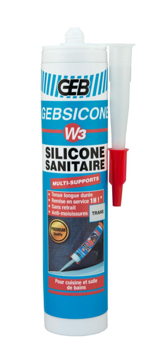 Silicone cartridge W3 280ml, fast drying, transparent