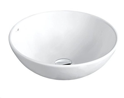 Vasque céramique à poser diamètre 40 cm