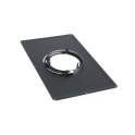 Black stainless steel backplate 30x50, D.155