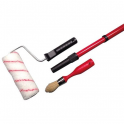 Interior paint kit, extension with roller and brush