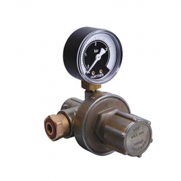 Adjustable propane pressure regulator, high pressure, with manometer 40kgH 20x150 - Gurtner - Référence fabricant : 13260.01