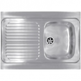 Stainless steel sink 1 bowl 1 drainer 900x600 - Franke - Référence fabricant : MAN711900