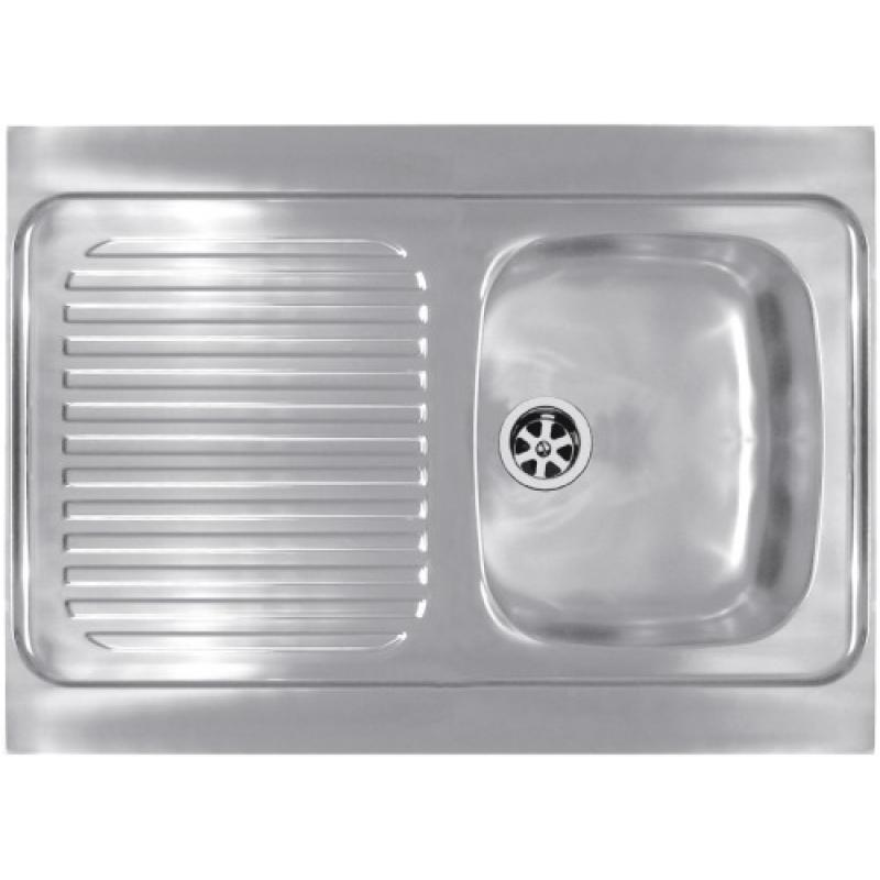 Stainless steel sink 1 bowl 1 drainer 900x600