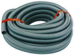 Grey PVC reinforced hose diameter 40mm - per meter.