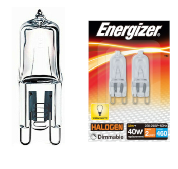 40 W Energizer-S5409-Lampe Halogène Eco G9 capsule 33 W