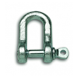 Straight shackle with zinc plated steel eye, ø 5.5mm L. 12,5mm, 1 piece. - Chapuis - Référence fabricant : 551169