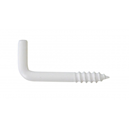 Screw-in hinge, steel, white braided, 2.5 x 25 sc, 11 pieces - Vynex - Référence fabricant : 353623
