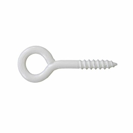 Screw-in spike, steel, white, rilsanized, 4.5 x 35 sc, 4 pieces - Vynex - Référence fabricant : 402883