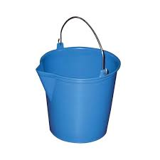13-litre pouring bucket, graduated, blue