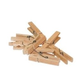 Wooden clothes pegs, 24 pieces - MetalTex - Référence fabricant : 658088