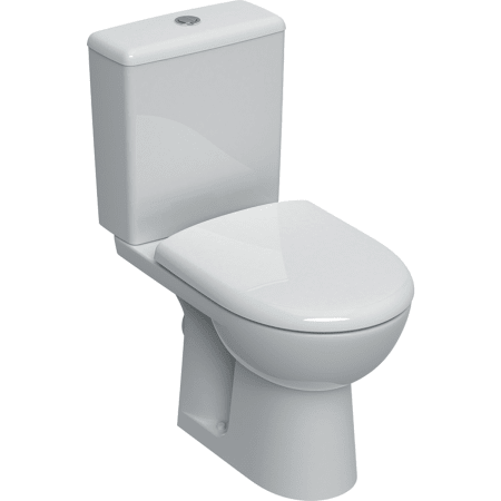 Paquete de WC de pie GEBERITRenova, salida horizontal, asiento estándar