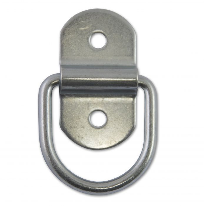 Lashing ring with pivot, diameter 5.5 mm, flat 32X58 mm, 2 pieces 